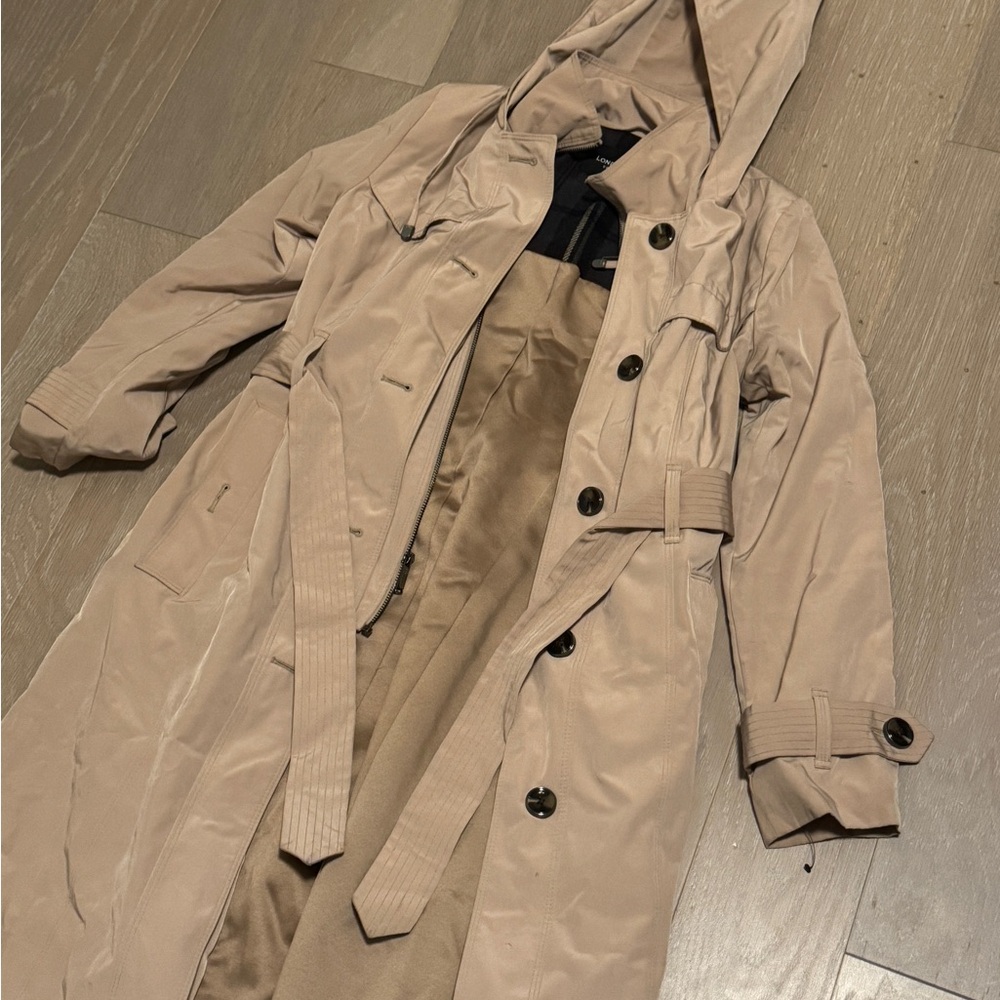 London Fog Trench Coat with Hood